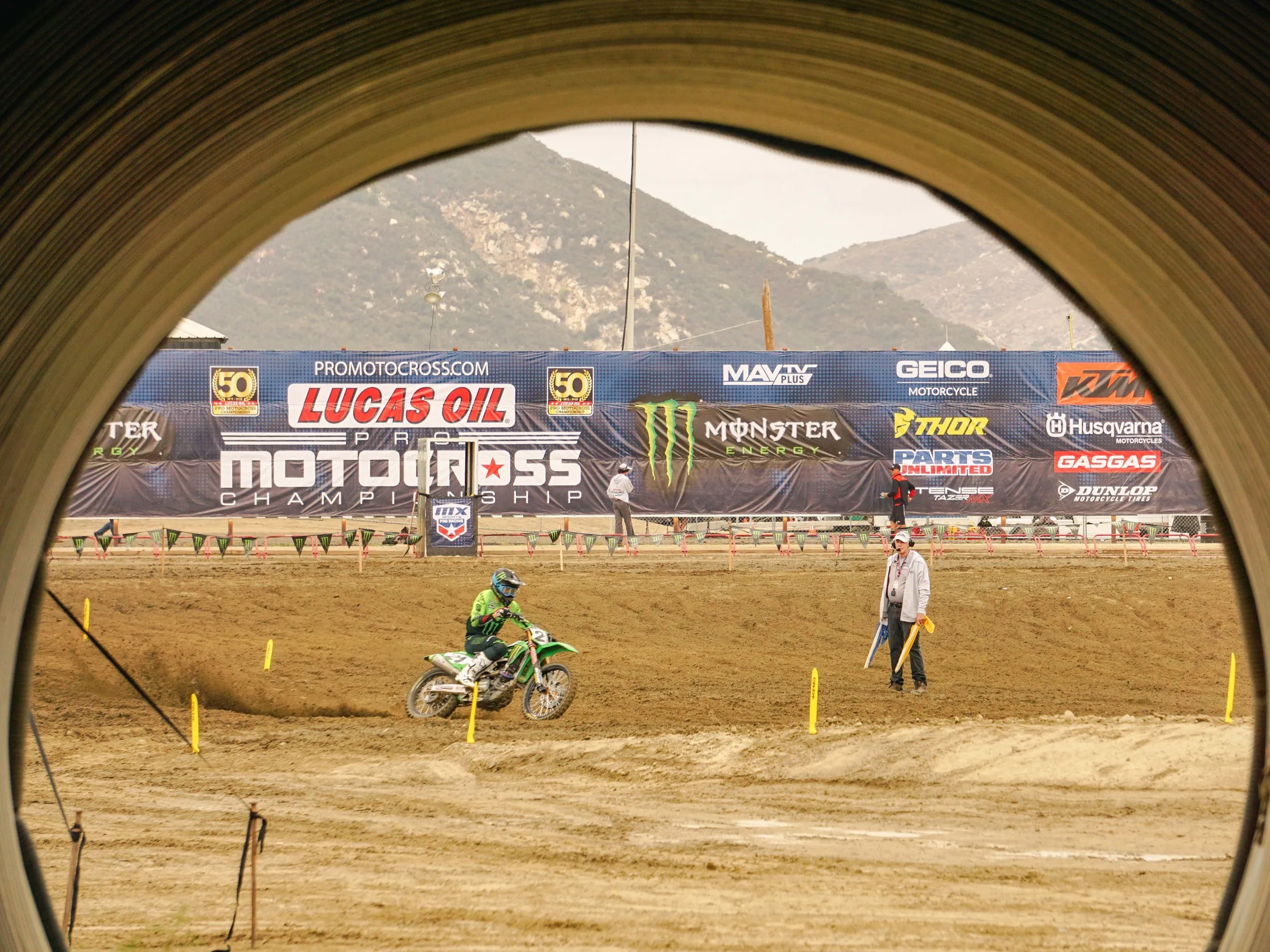   Kawasaki’s Jason Anderson on the gas in the final morning practice session  