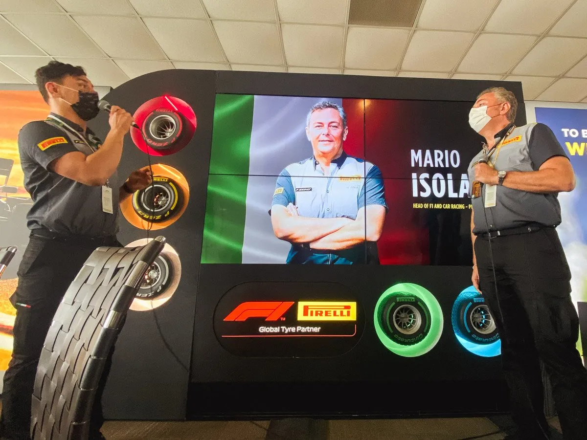   Mario Isola, Head of F1 and Car Racing - Pirelli (Left)   